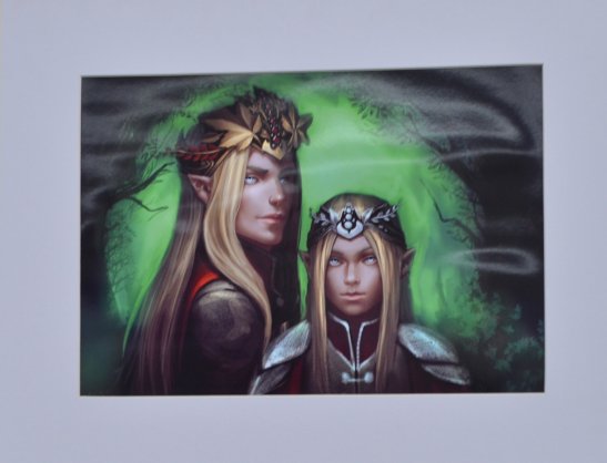 картина кировоградской художницы Александры "Эльфийская семья"
