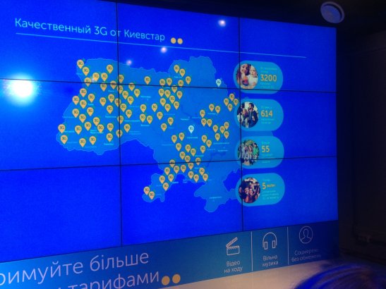 Карта покриття 3G від Київстар