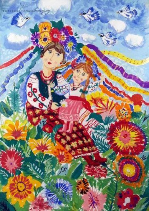 Рисунки участников конкурса "Щаслива дитина квітуча Україна" будут экспонироваться в США