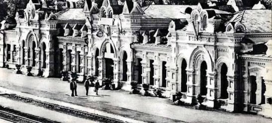 вокзал Коростеня на початку 20 століття - фото з сайту retroua.com
